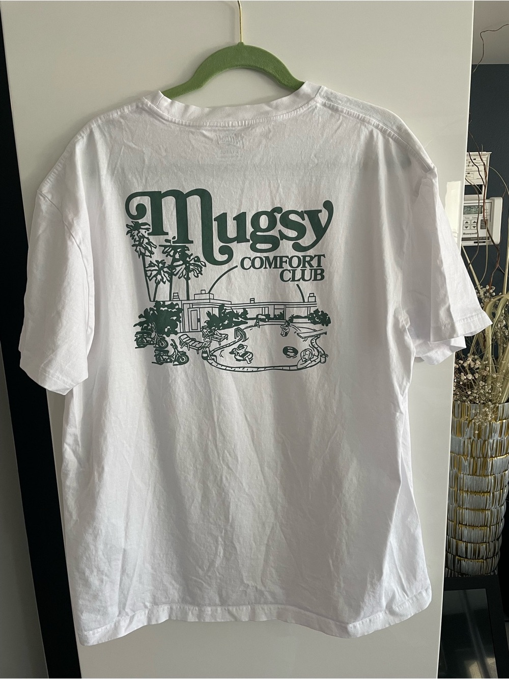 NWOT Mugsy Comfort Club Men’s 100% Cotton Crew Neck T-Shirt White Size XL